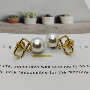 Valentino Pearl Drop Stud Earrings